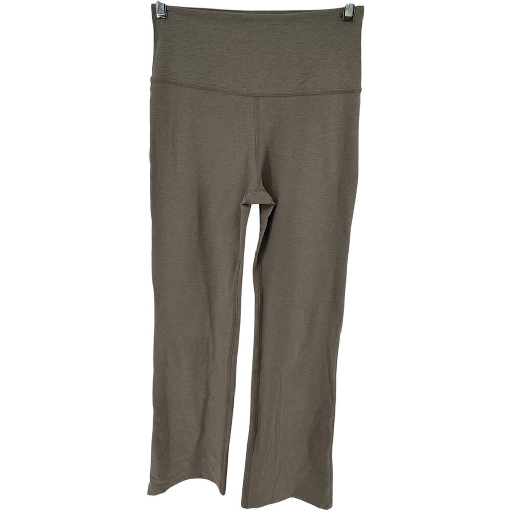 Beyond Yoga Spacedye Practice High Waisted Bootcut Pant Birch Heather L